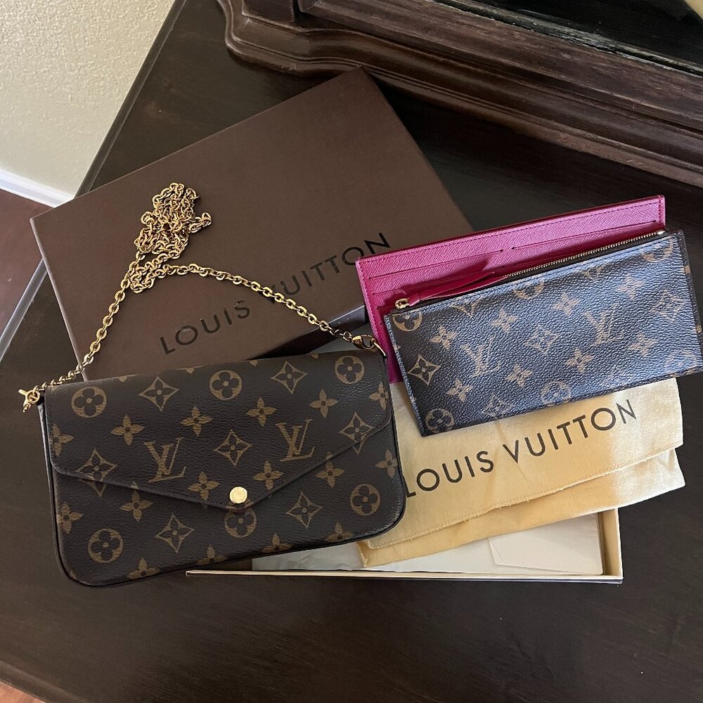 Félicie Pochette LV Monogram Chain Bag